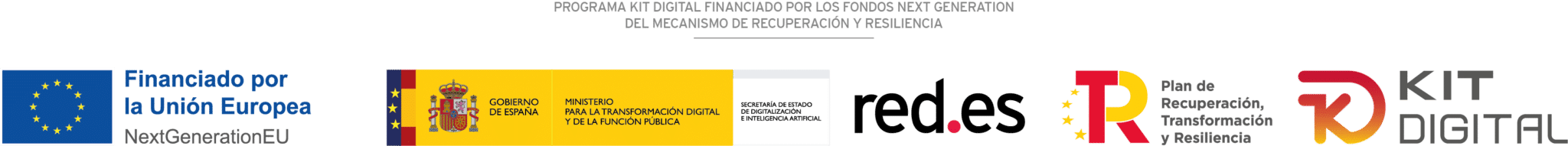 Logos de financiación de la Unión Europea y España
